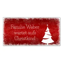 Winterdeko Schneegestöber - Blechschild zum Selbstgestalten - Farbe rot - Format 20 x 10 cm Winterdeko Schneegestöber - Blechschild zum Selbstgestalten - Farbe rot - Format 20 x 10 cm