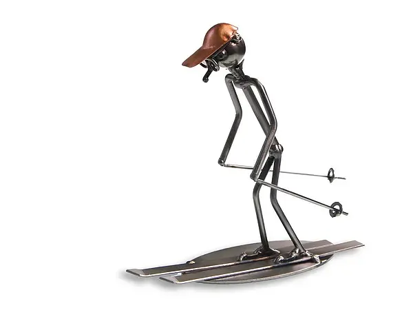 Metallmann Skifahrer - Wired Line Metallmann Skifahrer - Wired Line