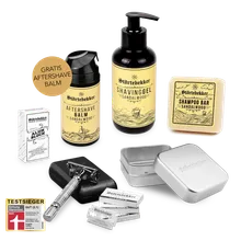 Störtebekker Shower & Shave Essential Set - Rasierhobel %27Hamburg%27 Silber Störtebekker Shower & Shave Essential Set - Rasierhobel %27Hamburg%27 Silber