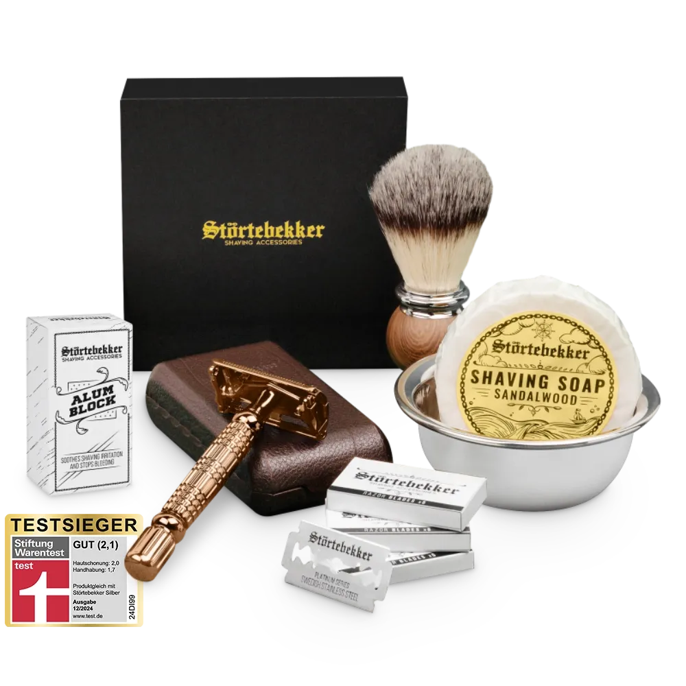 Störtebekker Rasierset - Rasierhobel %27Hamburg%27 Rosé - Gold Störtebekker Rasierset - Rasierhobel %27Hamburg%27 Rosé - Gold