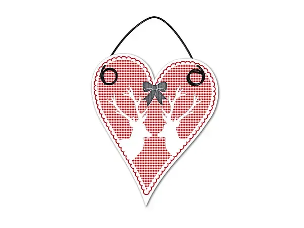 Hüttendeko Geschenkanhänger Motiv Hirsch - 100mm Hüttendeko Geschenkanhänger Motiv Hirsch - 100mm