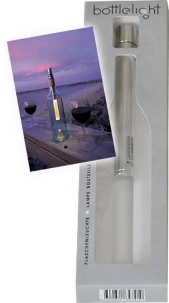 BottleLight Stableuchte Acryl warmweiß, 1 Stück BottleLight Stableuchte Acryl warmweiß, 1 Stück