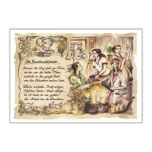 Zunftbild Krankenschwester auf Antikpapier im A4-Format Zunftbild Krankenschwester auf Antikpapier im A4-Format