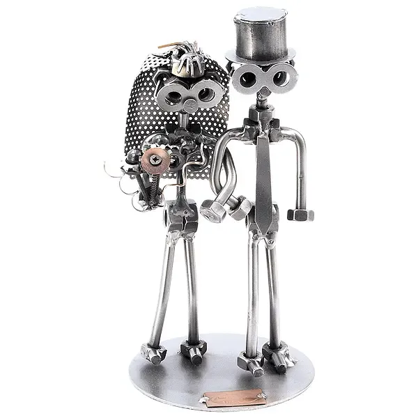 Schraubenmännchen Brautpaar als Geschenk zur Hochzeit Schraubenmännchen Brautpaar als Geschenk zur Hochzeit