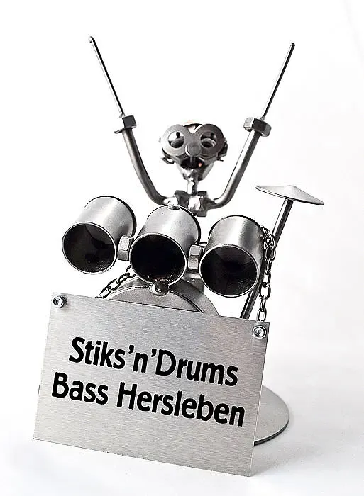 Schraubenmännchen Schlagzeuger oder Drummer Schraubenmännchen Schlagzeuger oder Drummer