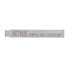 Geschenk für Schmied - Zollstock mit Name und Spruch Geschenk für Schmied - Zollstock mit Name und Spruch