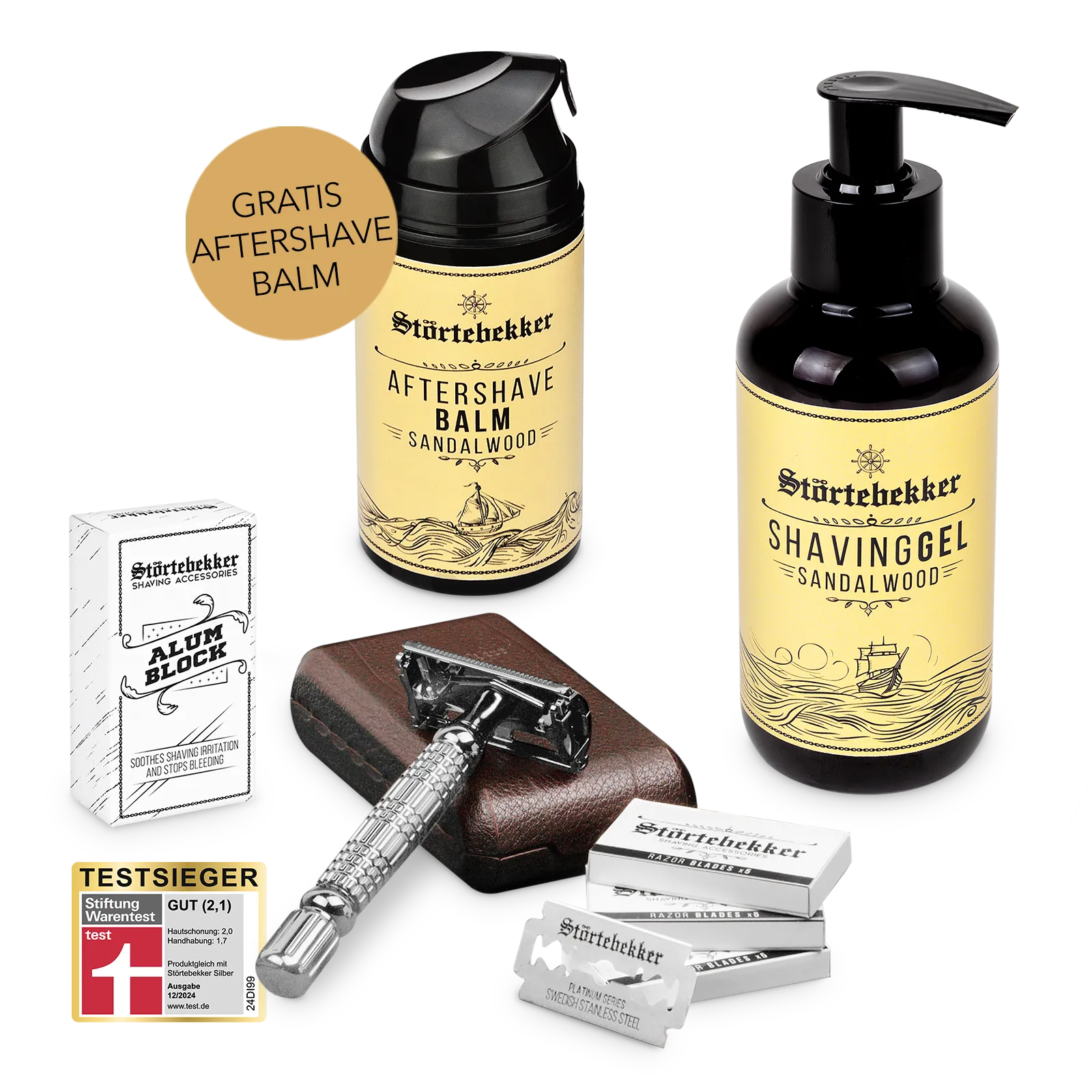 Störtebekker Rise ‘n’ Shine Shaving Set - Rasierhobel %27Hamburg%27 Silber Störtebekker Rise ‘n’ Shine Shaving Set - Rasierhobel %27Hamburg%27 Silber