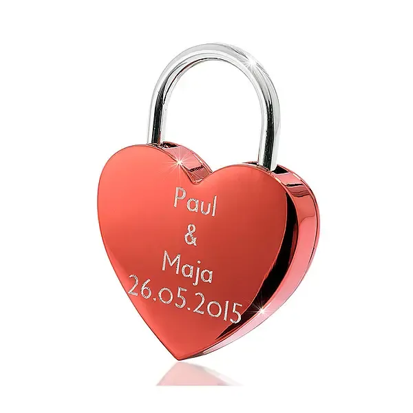Liebesschloss mit individueller Gravur Liebesschloss mit individueller Gravur