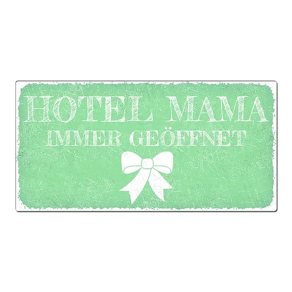 Aluschild im Vintage Look mit Wunschtext 300 x 150mm mint Aluschild im Vintage Look mit Wunschtext 300 x 150mm mint