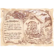 Zunftbild Versicherer auf Antikpapier im A4-Format Zunftbild Versicherer auf Antikpapier im A4-Format