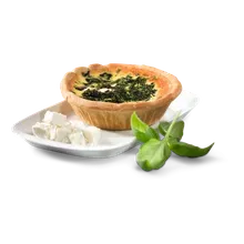 Quiche mit Spinat/Schafskäse Quiche mit Spinat/Schafskäse