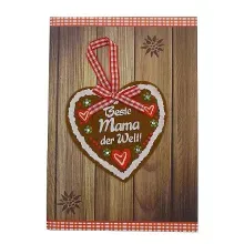 Klappkarte als Grußkarte für die beste Mama mit Briefumschlag Klappkarte als Grußkarte für die beste Mama mit Briefumschlag