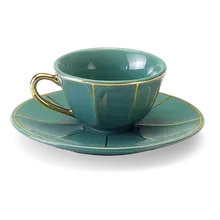 Teetasse grün Vintage Bitossi Ø 10,5cm Teetasse grün Vintage Bitossi Ø 10,5cm