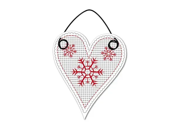 Hüttendeko Geschenkanhänger Motiv Schneeflocken - 100mm Hüttendeko Geschenkanhänger Motiv Schneeflocken - 100mm