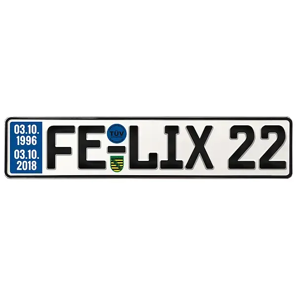 Geschenk zum 22. Geburtstag - Schild mit TÜV Geschenk zum 22. Geburtstag - Schild mit TÜV