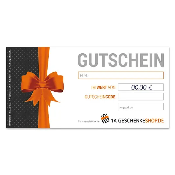 Geschenkgutschein über 100 Euro Geschenkgutschein über 100 Euro