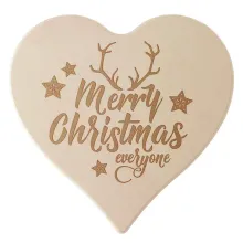 weihnachtliches Holzherz als Geschenk Größe: 24 cm weihnachtliches Holzherz als Geschenk Größe: 24 cm