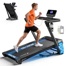 MERACH Laufband Für Zuhause 46*140CM, 18% Automatische Laufband mit Steigung, 1-14km/h Walking Pad Klappbar, 159KG Treadmill for Home, 3.5 PS Leiser Bürstenloser Motor, Fitnessgeräte für Zuhause, APP MERACH Laufband Für Zuhause 46*140CM, 18% Automatische Laufband mit Steigung, 1-14km/h Walking Pad Klappbar, 159KG Treadmill for Home, 3.5 PS Leiser Bürstenloser Motor, Fitnessgeräte für Zuhause, APP
