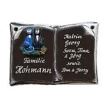 Buch als Keramikschild zu Ehrungen und besondere Anlässen - Größe: 20x14 cm Buch als Keramikschild zu Ehrungen und besondere Anlässen - Größe: 20x14 cm