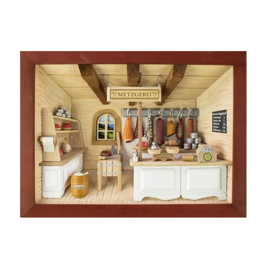 3D-Holzbild Metzgerei 3D-Holzbild Metzgerei