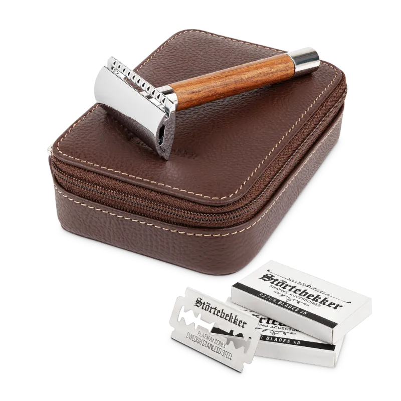 Störtebekker Rasierhobel %27Solingen%27 Walnuss - Set Störtebekker Rasierhobel %27Solingen%27 Walnuss - Set