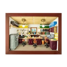 3D-Holzbild Büro 3D-Holzbild Büro