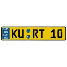 Geschenk zum Geburtstag niederländisches Kennzeichen Geschenk zum Geburtstag niederländisches Kennzeichen