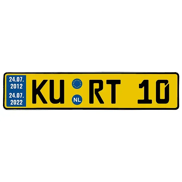 Geschenk zum Geburtstag niederländisches Kennzeichen Geschenk zum Geburtstag niederländisches Kennzeichen