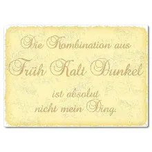 Retroschild mit Wunschtext A4 pastellgelb Retroschild mit Wunschtext A4 pastellgelb