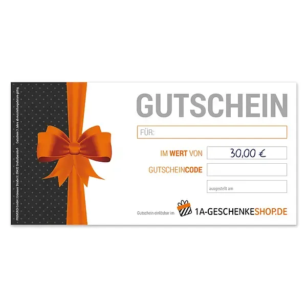 Geschenkgutschein über 30 Euro Geschenkgutschein über 30 Euro