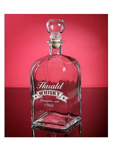 Karaffe für Whisky mit individueller Gravur Karaffe für Whisky mit individueller Gravur