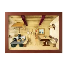 3D-Holzbild Bauernstube 3D-Holzbild Bauernstube