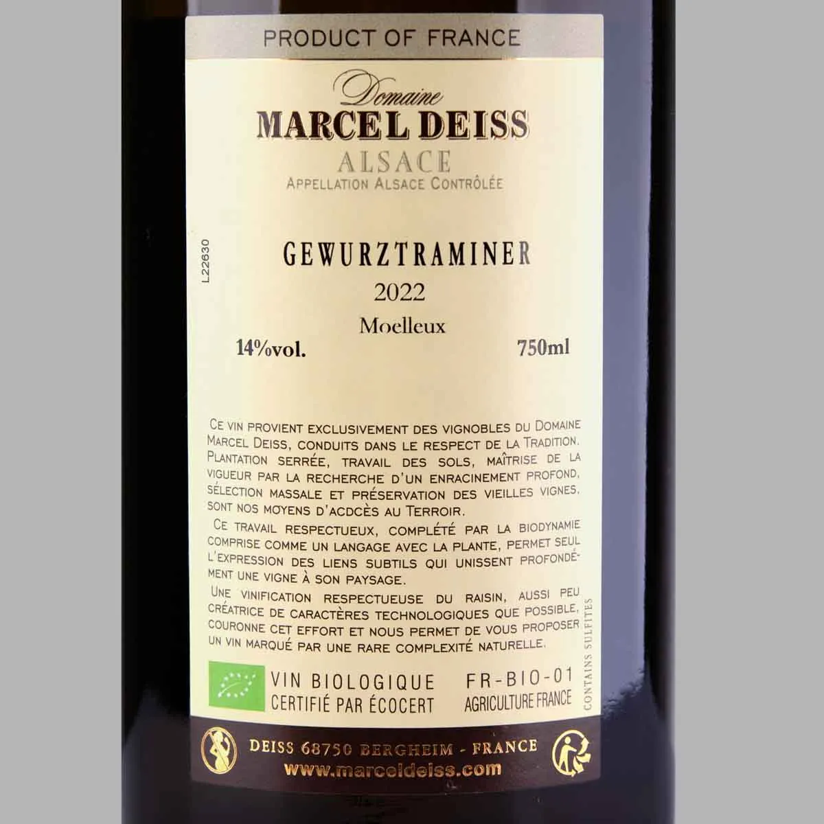 Marcel Deiss Gewürztraminer Alsace AOC – Bild 2