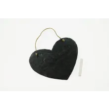 Schieferherz als Kreidetafel Schieferherz als Kreidetafel