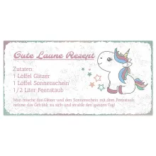 Schild mit Gute Laune Rezept 300 x 150mm Schild mit Gute Laune Rezept 300 x 150mm