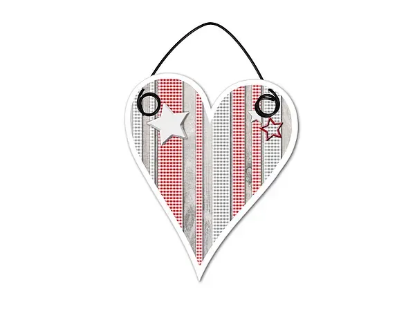 Hüttendeko Geschenkanhänger mit Sternen - 100mm Hüttendeko Geschenkanhänger mit Sternen - 100mm