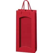 2er Papiertüte mit Sichtfenster hellrot 2er Papiertüte mit Sichtfenster hellrot