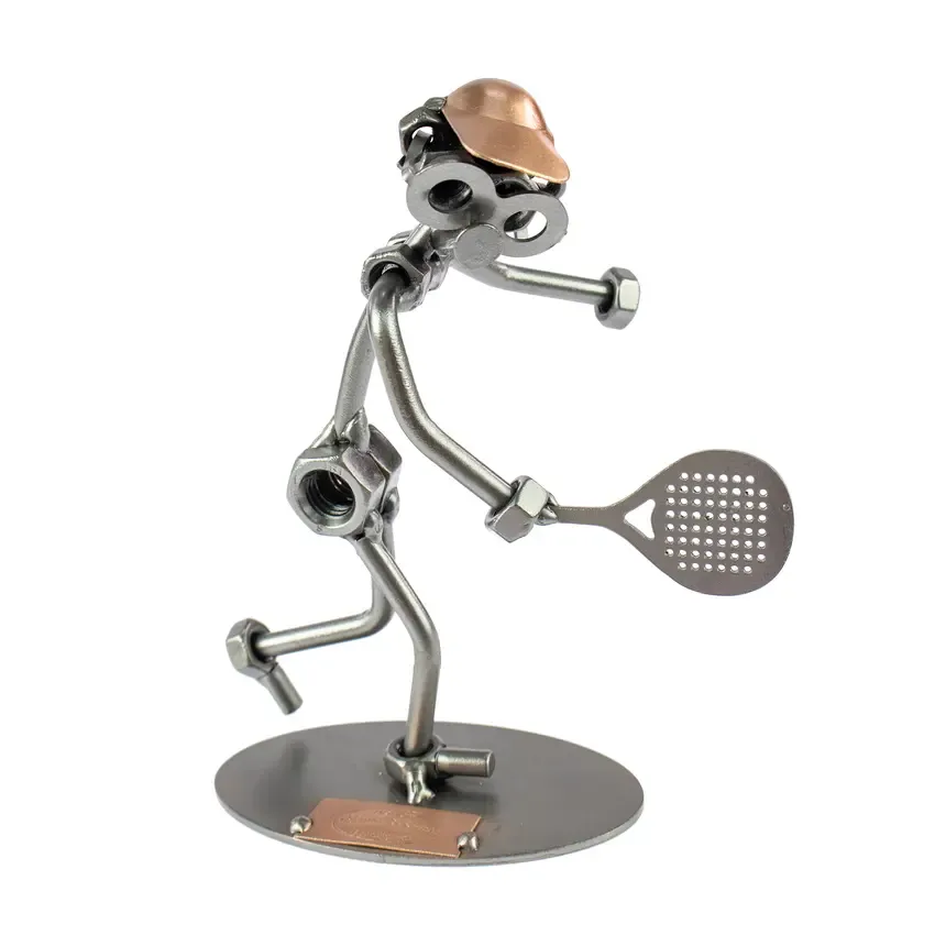 Schraubenmännchen Padel-Tennis-Spieler Schraubenmännchen Padel-Tennis-Spieler