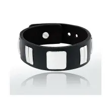 Exklusiv stylisches Armband in Leder und Chrom Exklusiv stylisches Armband in Leder und Chrom