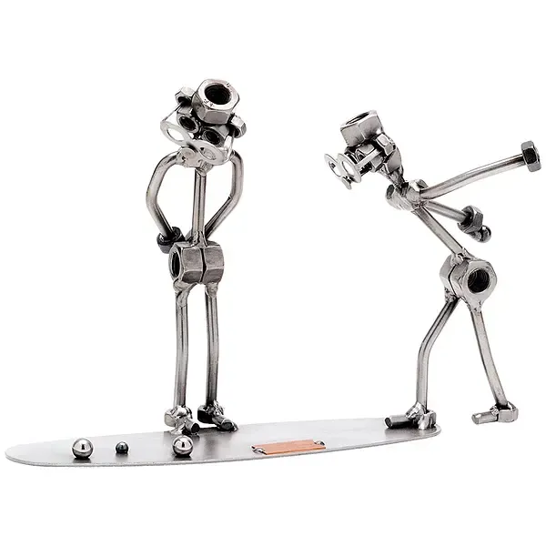 Schraubenmännchen 2 Boule oder Boccia Spieler Schraubenmännchen 2 Boule oder Boccia Spieler