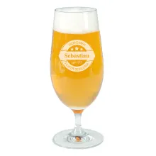 Pilsglas mit Namensgravur Pilsglas mit Namensgravur