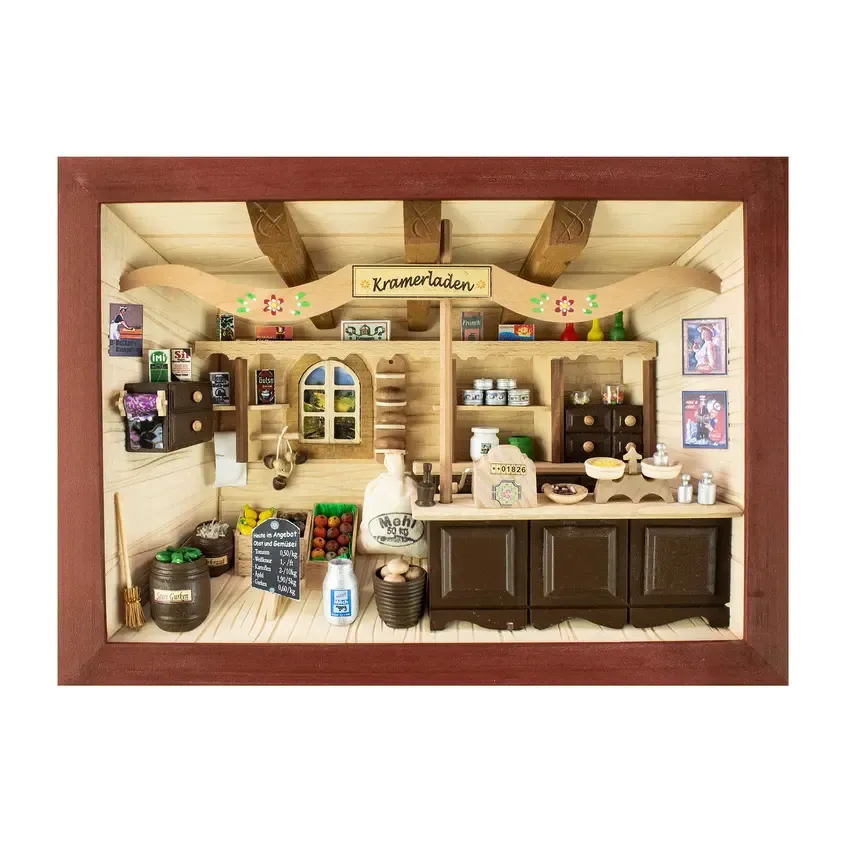 3D-Holzbild Kramerladen 3D-Holzbild Kramerladen