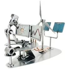 Schraubenmännchen Energie Ingenieur Schraubenmännchen Energie Ingenieur