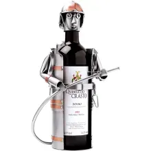 Weinflaschenhalter mit Motiv - Feuerwehrmann - Weinflaschenhalter mit Motiv - Feuerwehrmann -