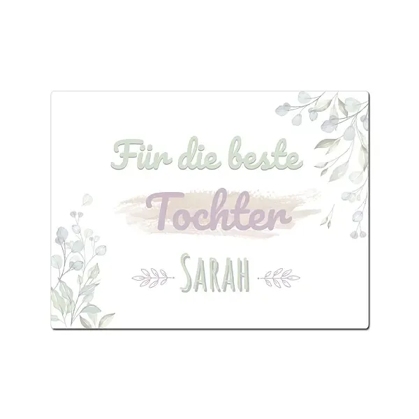 Geschenk für die beste Tochter - mit Name - Schild in mehreren Größen Tochter Geschenk für die beste Tochter - mit Name - Schild in mehreren Größen Tochter