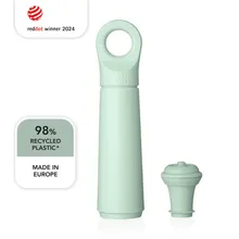 Vacu Vin Wein-Vakuumpumpe Loop jade + Stopfen Vacu Vin Wein-Vakuumpumpe Loop jade + Stopfen