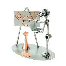 Schraubenmännchen Fahrlehrer mit Tafel Schraubenmännchen Fahrlehrer mit Tafel