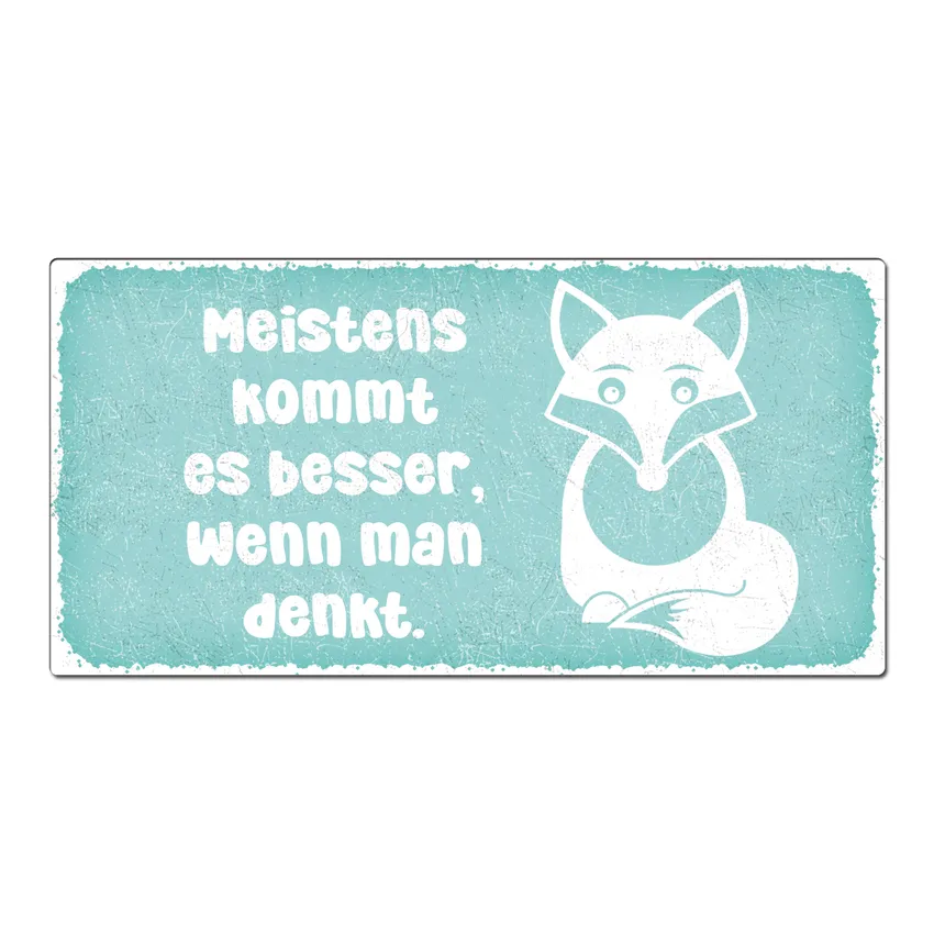 Vintageschild mit Wunschtext 200 x 100mm pastelltürkis Vintageschild mit Wunschtext 200 x 100mm pastelltürkis