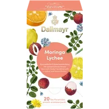 Moringa Lychee Ayurvedische Kräuterteemischung mit Zitrus-Lychee-Aroma Moringa Lychee Ayurvedische Kräuterteemischung mit Zitrus-Lychee-Aroma