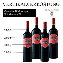 Biondi Santi Castello di Montepó Schidione Toskana IGT Vertikale Biondi Santi Castello di Montepó Schidione Toskana IGT Vertikale